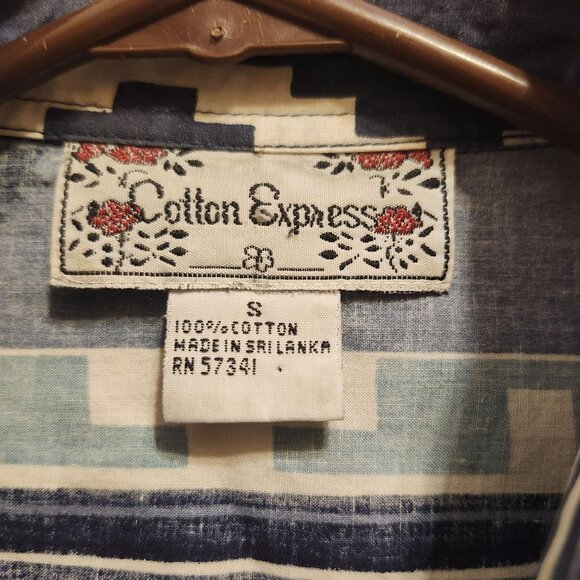 Vintage 90s Women’s Small Cotton Express Western Shirt Shoulder Pads - Picture 4 of 5